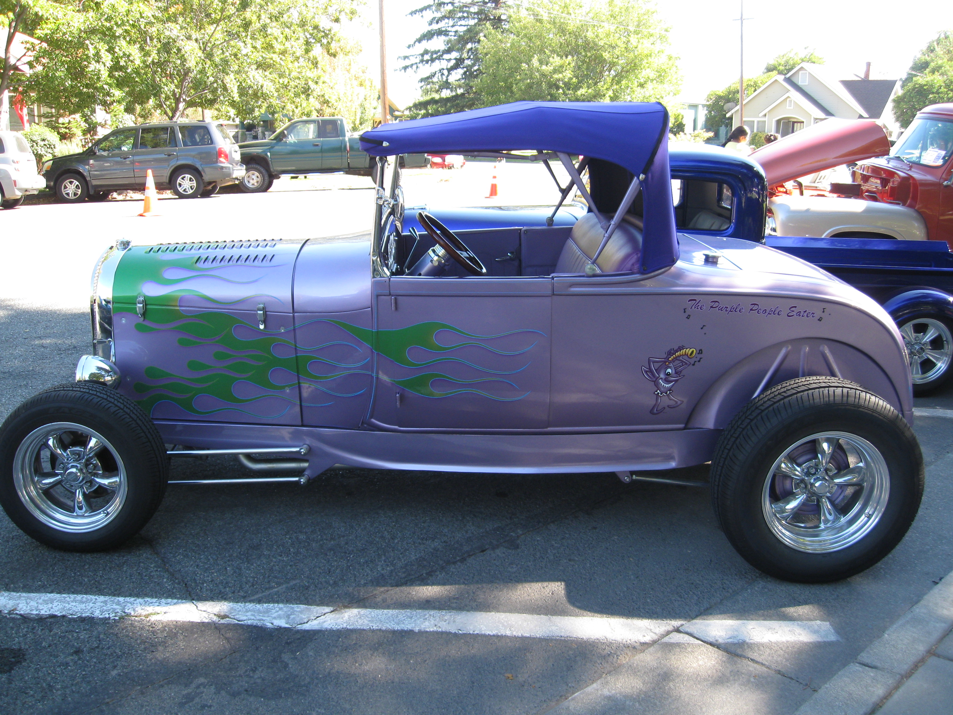 The Purple People Eater- another car that fits the Halloween theme!