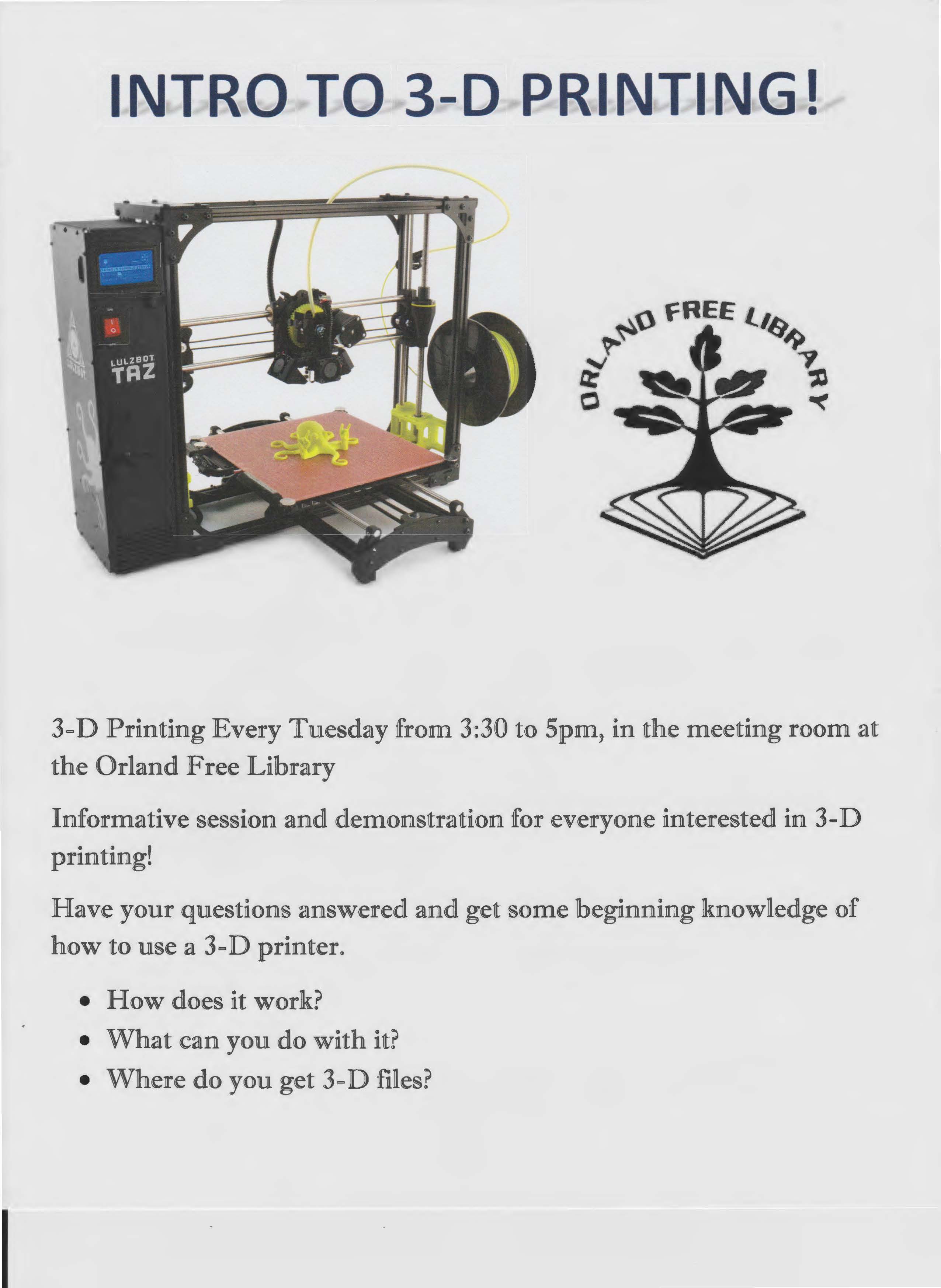 3d printing flyer